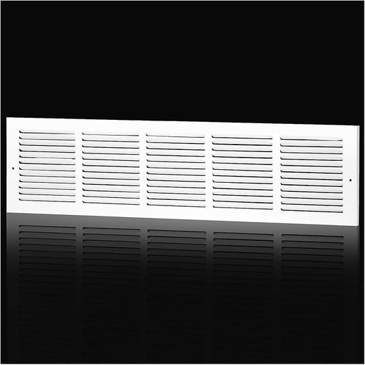 30"Wx6"H Duct Opening Return Air Grille,Air Return Vent Cover Grill for Sidewall and Ceiling,Solid Steel AC Vent Cover HVAC Cold Air Intake Grille Without Filter House,Outer Dimension:31.75WX7.75"H
