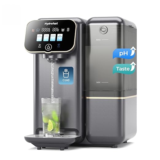 C100 Reverse Osmosis Water Filter Countertop with Cooling, No Installation Required, Great Taste & Pure Quality, Fast Filtration, Eliminates Bottled Water Costs