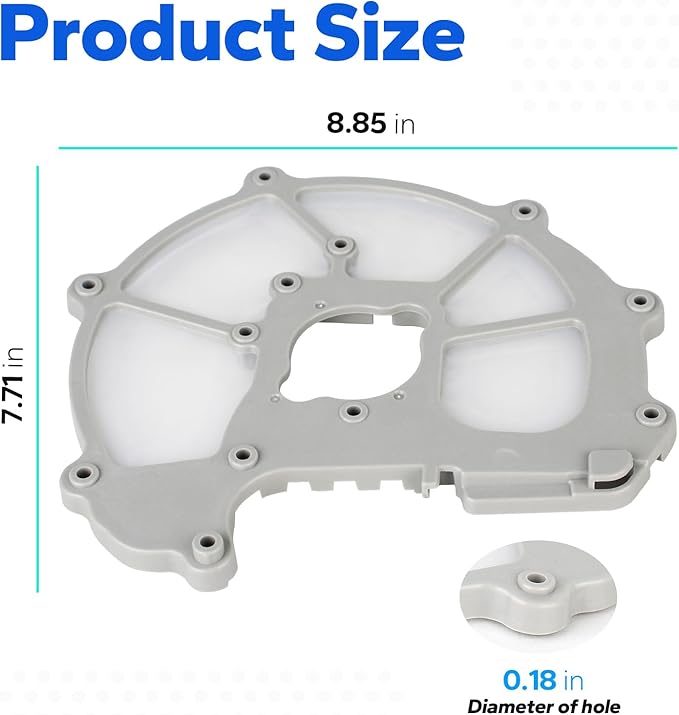 DD63-00104A Dishwasher Pump Filter Mesh Body Compatible With Dishwasher Parts, Dishwasher Mesh Fine Filter, Gray Flated Version