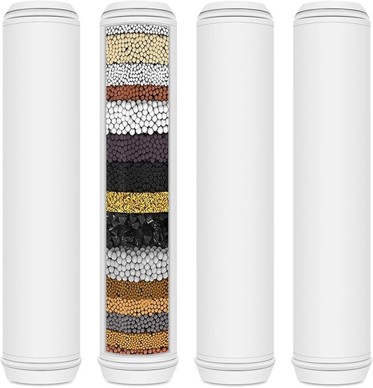 Shower Filter,Compatible with PWERAN/Fitespot Shower Filterfor Hard Water Filter Chlorine -4 Pack 18 Stage Replacement Filters