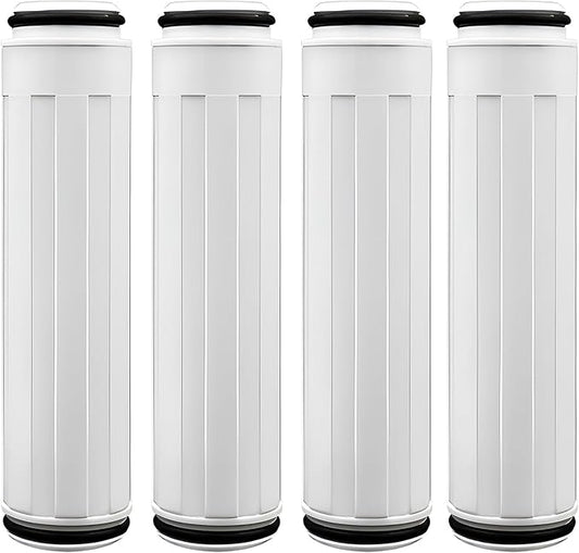 Replacement Filter Compatible For FEELSO High Pressure 3 Spray Mode Filtered Shower Handheld, 15 Stage Hard Water Shower Filter (4pcs), Long bar type, White