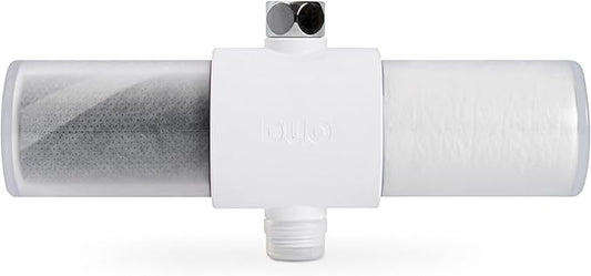Weddell Duo Shower Filter – NSF Certified Shower Filter for Chlorine Reduction, Lead-Free, Easy Installation, Award-Winning Filter for Healthier Hair & Skin (White)