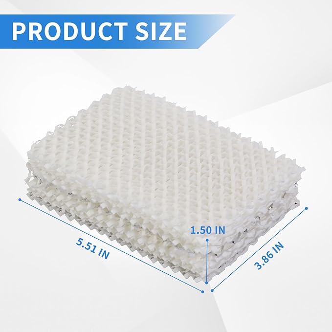 WF813 Humidifier Filter Replacement for Equate EQ-2119-UL EQWF813, Relion RCM-832 RCM-832N, ProCare PCWF813 PCWF-813 PCCM-840 PCCM-832N Cool Mist Humidifiers Wick Filters (2 Pack)