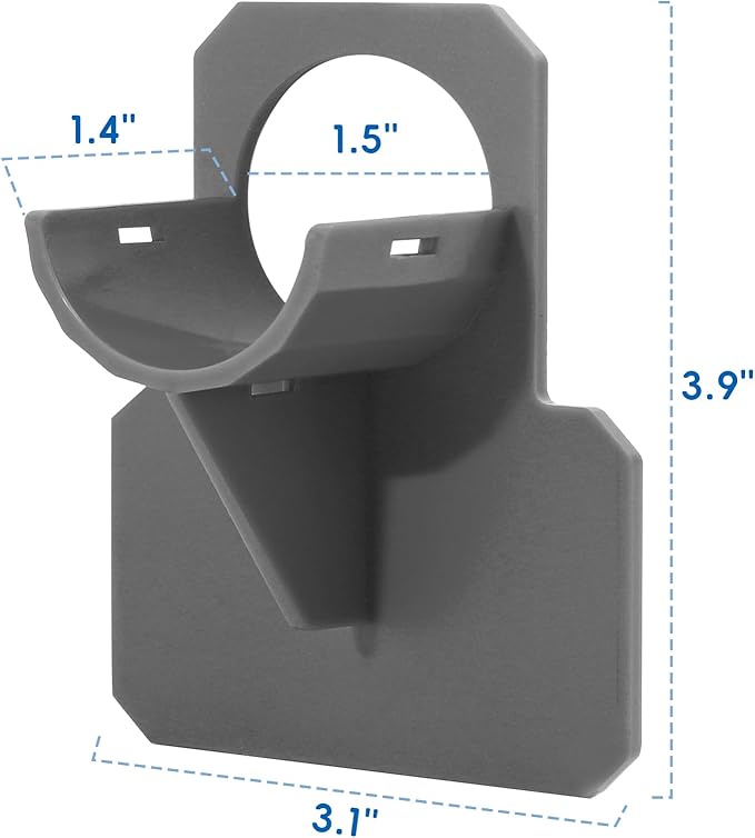 Holders for Above Ground Pool Hoses, Swimming Pool Hose Holders for Keeping Hoses Fixed, Pool Filter Hose Holders 2 Pcs (Gray)