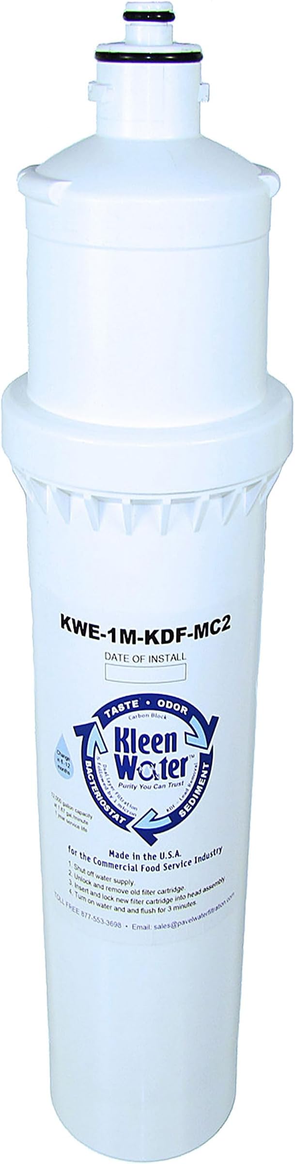 KleenWater Brand Filters Compatible with Everpure MC2 Compatible Filter, Replacement Cartridge for EV9612-56, Set of 2
