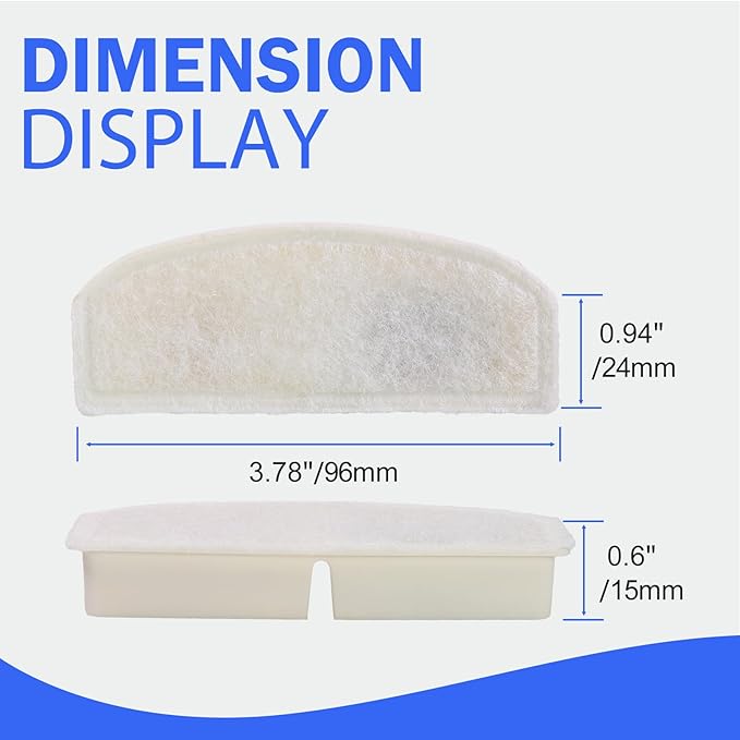 4pcs Cat Water Fountain Filters, Pet Water Fountain Replacement Filters
