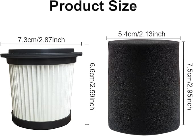 Filter Replacement for UKDMROX,AIRDIYA P1 VG3,MHRMHR KP110, Bieiao and AIPOWAY Cordless Vacuum Cleaner (AMBK-2+2)