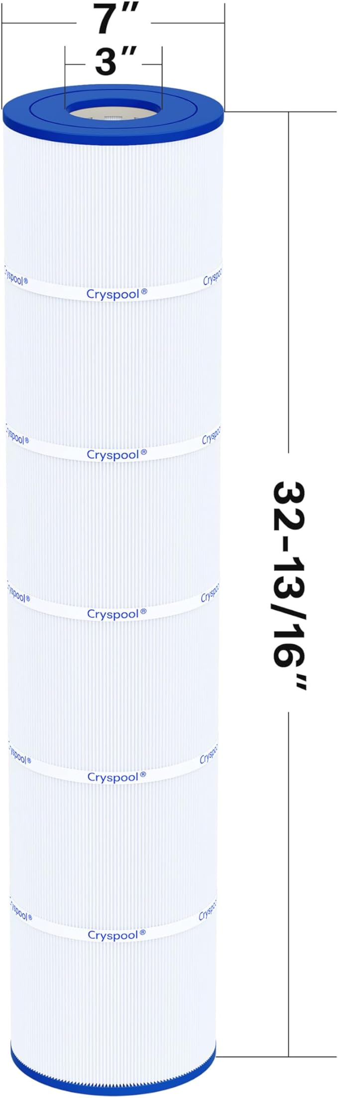 Cryspool® 07113 Filter Compatible with CX1280RE, SwimClear C5025, C5030, C5000, PA131-PAK4, C-7494, C5020, FC-1227, 4 ×131 Sq. Ft Pool Filter Cartridge, 4 Pack