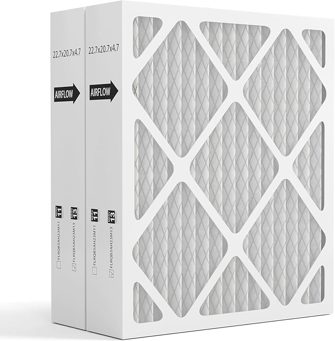 FLRQB5AH23M11 22.7x20.7x4.7 Air Filter Merv 13, Compatible with trane and envirowise Air Filter, for HVAC Systems and Home Air Conditioning, 2Pack
