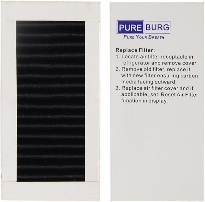 PUREBURG PAULTRA2 Refrigerator Air Filter Replacement (12-Pack) - Compatible with Frigidaire Pure Air Ultra II & Electrolux 242047805, 5303918847, EAP12364179