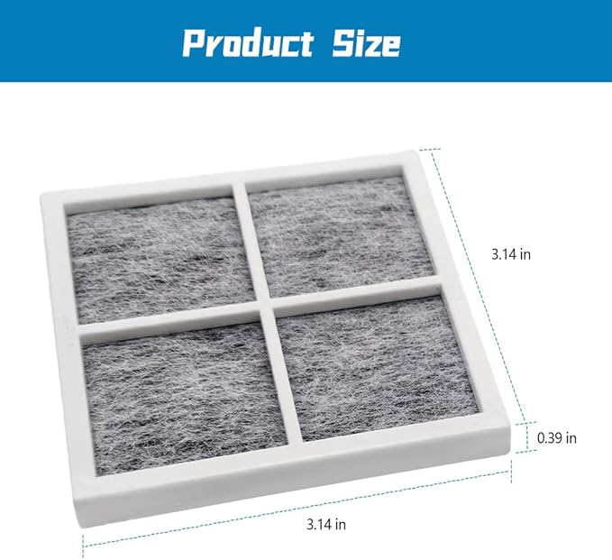 Refrigerator Air Filter Replacement Compatible with LG LFXS26973S LFXS28596S LRFXC2406D LRFXC2416S LRMDS3006D, Pack of 3