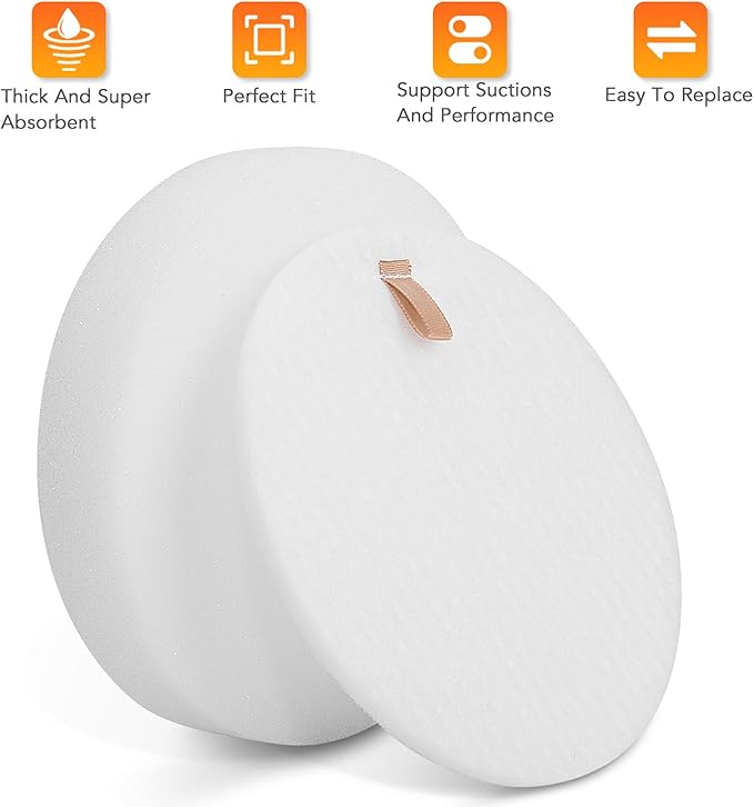 AZ2002 Vacuum Filter Replacement for Shark Vertex DuoClean PowerFin Upright Vacuum AZ2000, AZ2000W, AZ2002, UV2500,Replace Part XFFKAZ2000, 3 Foam & 3 Felt Filter Kit