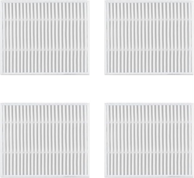 4-Pack Replacement HEPA Filter Compatible with Roborock Q7 M5/Q7 M5+/Q7 L5/Q7 L5+ Robot Vacuum Cleaner | Replacement Washable Filter, High-Efficiency Filters Replacement Parts