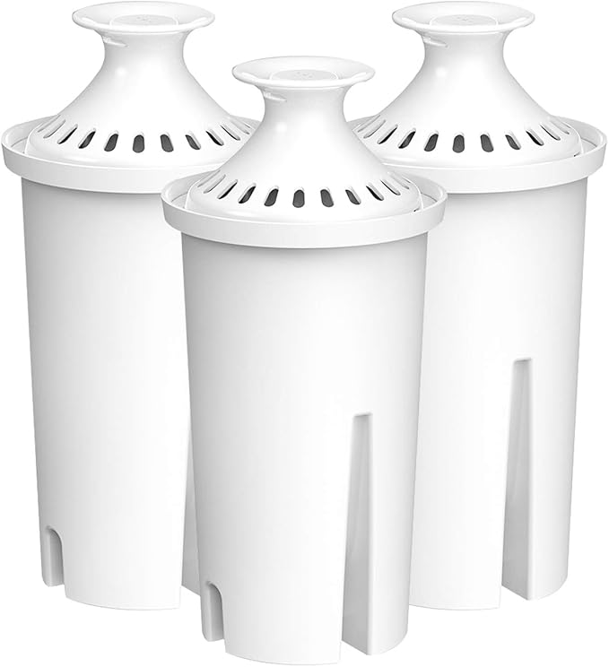 FilterLogic PF06 Pitcher Water Filter, Replacement for Brita® Classic 35557, OB03, Mavea® 107007, and Brita® Pitchers Grand, Lake, Capri, Wave, Amazon Basics® 10-Cup Pitcher, NSF Certified, 3 Pack
