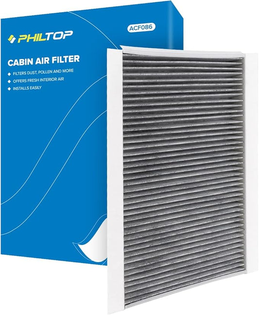 PHILTOP HEPA Cabin Air Filter w/Activated Carbon, Compatible with CF10436 Mercedes-Benz Sprinter 2500 3500 2010-2018, Freightliner Sprinter 2500 3500 2017-2019, Dodge Sprinter 2500 3500 2007-2009