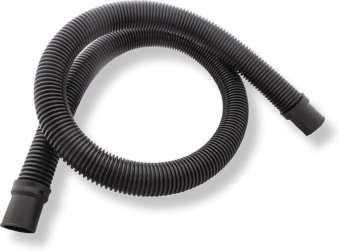JED Pool Tools Premium Pump & Filter Hose, 1-1/2 in. x 12 ft, Black, Made in USA (60-345-12)
