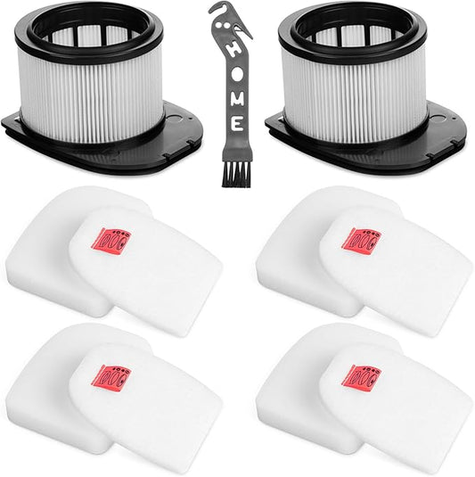 UZ565H Filters Replacement for Shark Vacuum Cordless Duoclean Stratos Cleaner IZ862H IZ562H UZ865H IZ540H IZ840H IZ800, 2 HEPA and 4 Felt & 4 Foam Filters Replace Part XPSMFIZ700 & XFFKIZ70