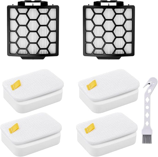ZU102 Vacuum Filters & Odor Neutralizer Cartridges Kit Compatible with Shark ZU102 ZU100 Rotator Pet Upright Vacuum, Parts # 1238FT60 & 1239FT60 & 1541FC3000