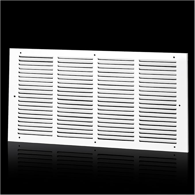 Return Air Grille for 20"Wx10"H inch Duct Opening,Air Return Vent Cover for Wall or Ceiling,AC Wall Vent Cover Grill HVAC Cold Air Intake Grille Without Filter Housing,Outer Dimension:21.75"WX11.75"H