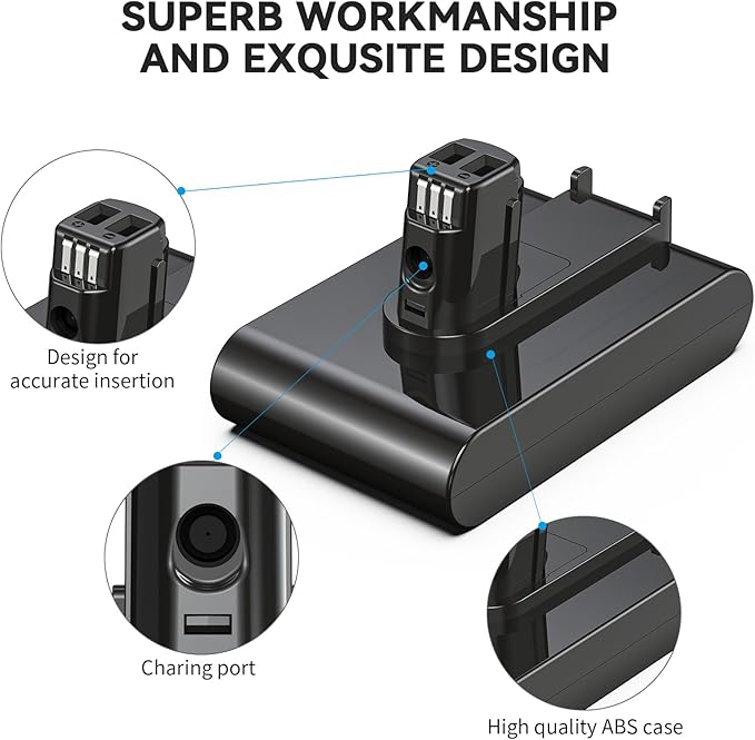 Keenstone 22.2V 6500mAh Upgrade Replacement Battery for Dyson DC35, Compatible with Dyson DC31 DC34 DC35 DC44 DC45 917083-01 Handheld Vacuum Cleaner(Not Applicable to Type B)