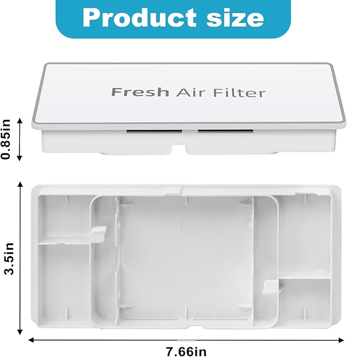 MCR66849208 & MCR66849219 Refrigerator Air Filter Cover Decor – Compatible with LG LMRS28596D, LMXS28626S, LFXS28968D Replaces 4957379, AP6892370, PS12085698, ACW75477501, MCK703881
