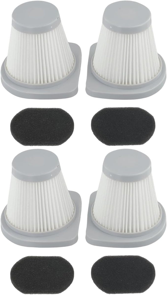 2Pcs HEPA Filters For Merlin 2-in-1 Corded Stick Vacuum Cleaner, For Merlin SC861, SC861A Upright Models, Washable Reusable 8.5cm/3.35in Height Gray White Plastic Filter Cartridge (4pcs)