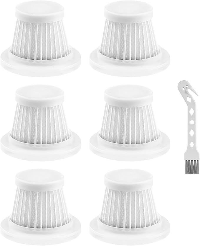 Replacement Filters Compatible with Vacuum Cleaner, HEPA Filter Washable Filters Compatible with Handheld Vac, 6Pack