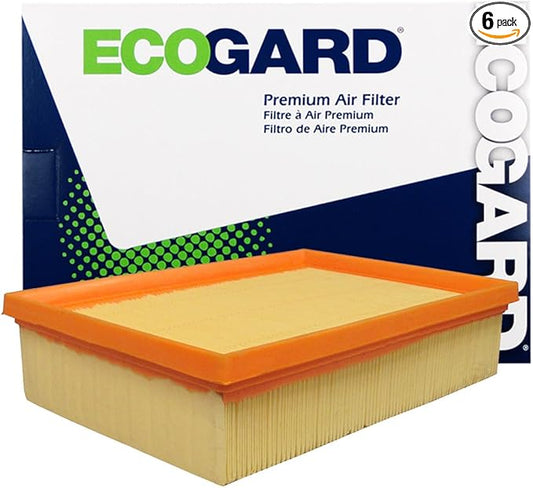 ECOGARD XA10215 Premium Engine Air Filter Fits 2013-2022 Chevrolet Trax, 2013-2022 Buick Encore (Pack of 6)