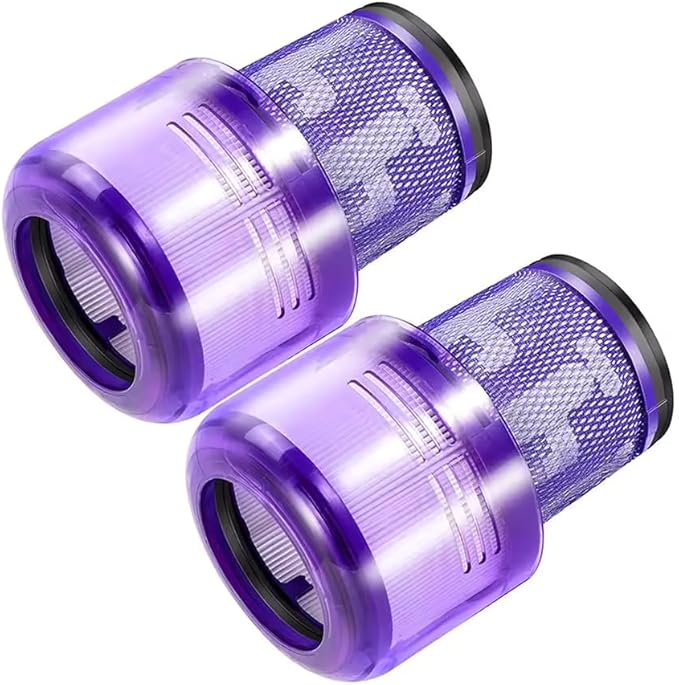 4 Pack Replacement V11 Filters for Dyson V11 Torque Drive V11 Animal V11 Complete V11 Extra V15 Detect Vacuum Cleaner Filters, Compare Part 970013-02.