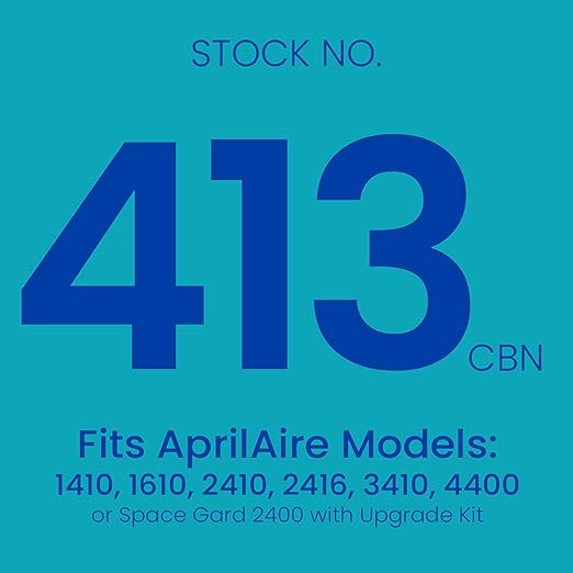 Genuine AprilAire 413CBN Replacement Filter for AprilAire Whole House Air Purifiers - MERV 13 with Carbon, Healthy Home Allergy + Odor Reduction, 16x25x4 Air Filter (Pack of 1)