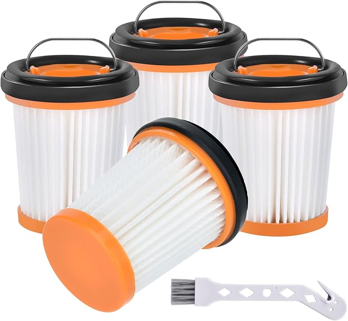 Anewise WV201 Wandvac Filter Replacement for Shark Wandvac ION W1 S87 Cordless Handheld Stick Vacuum WV201BK WV200 WV200C WV201 WV205 WV220 WV221, Replace Part #XHFWV200, 4 Pack Fabric Wand Filters