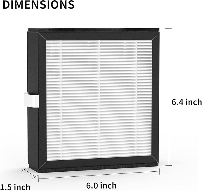 3 Packs Q10 Replacement Filters Compatible with Afloia Q10 Air Cleaner Purifier and Dehumidifier 2-in-1