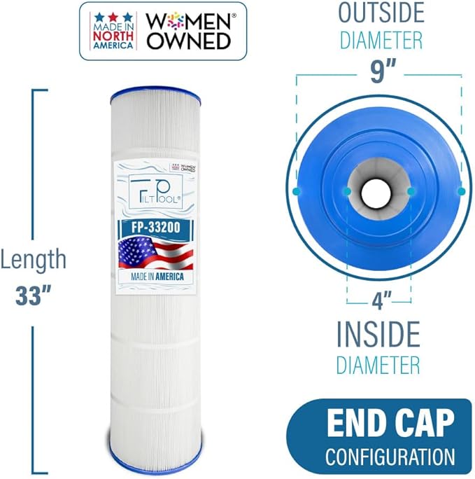 FP-33200 Replacement Pool Filter Cartridge Replacement for Jandy CS200, 11088503, 11088513, Pentair R0462400 – Swimming Pool Filter System - Clean Water Filtration – 1 Pack, 200 SQFT