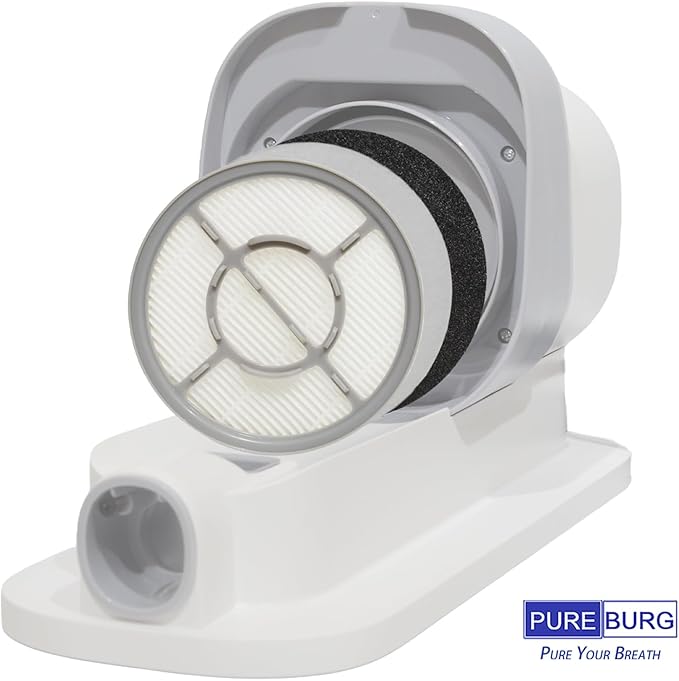 PUREBURG Replacement Filter Compatible with the Bawetech B2,MAS-503-PLUS-US and Buenkee Pet Grooming Kit and Vacuum, 2 HPEA 4 Carbon Filter & 4 Pre Filters, 10 Piece Pack