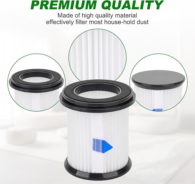 Vacuum Filters Replacement for INSE N5S N5T S6T S6P Pro S610/TMA T120 T121 T151 T150 T220 T210 T181 T180 T220 Cordless Vacuum Cleaner - 4Pack HEPA Filter with Mesh Filter