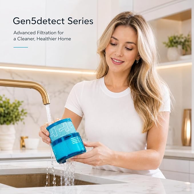 Dyson Gen5 Detect Filter, 2-Pack Premium True HEPA Replacement Filters for Dyson Gen5detect, Gen5 Detect vacuum, Gen5detect Absolute, Gen5outsize Absolute, Gen5 Detect, Gen5outsize, Part no. 972352-01