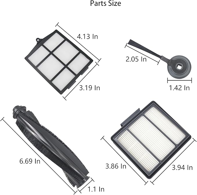 Replacement Parts Compatible with Shark RV754 RV763 RV765 RV772 ION Robot Vacuum (10 Pack)