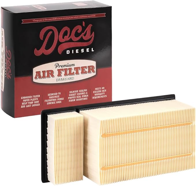 DOC'S DIESEL Air Filters Compatible with 6.7L Powerstroke Air Filter 2011-2016 | Replaces FA1902 | 12 Pack | OEM Grade Air Filter