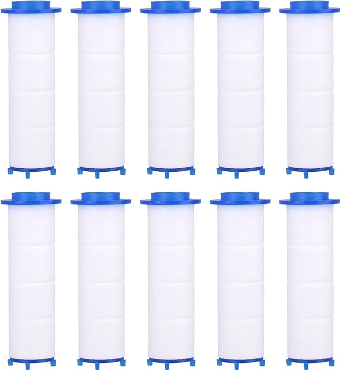 20pcs Shower Head Filter for Drivese, White Turbo Shower Head Filters Replacement Water Filter Core Accessories for Drivese Handheld Showerhead
