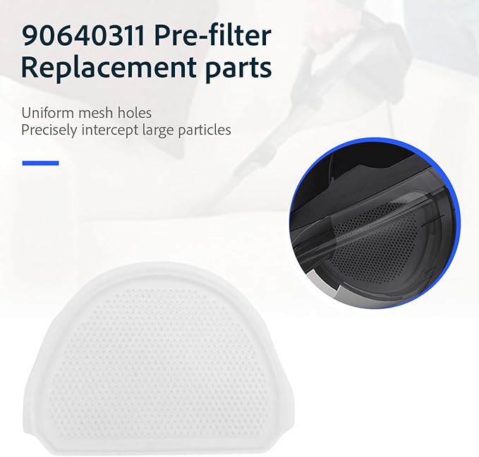 90640311 vacuum filter Fit for Black & Decker HLVA315J HLVA320J N575266 HLVA315J22 HLVA325J10 Replacement Parts（4PCS)