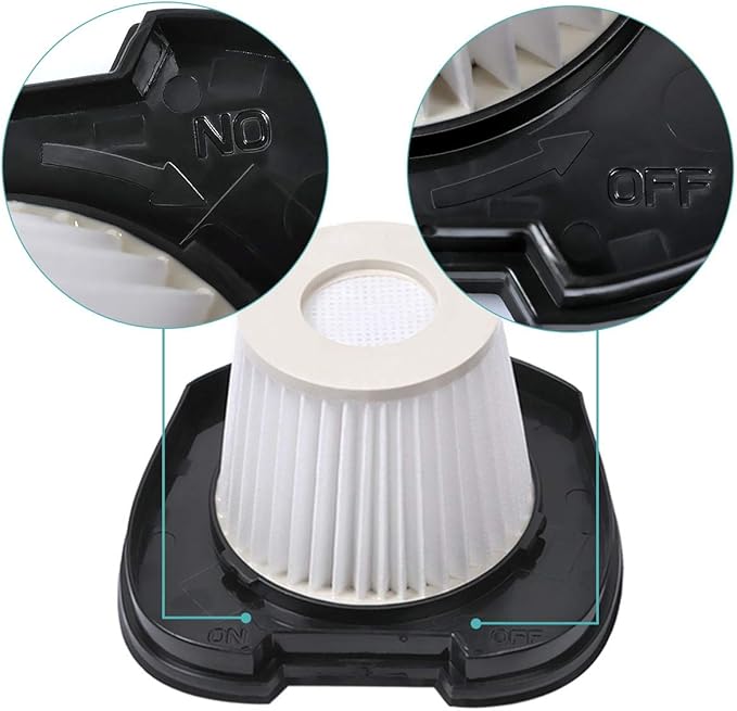 KEEPOW 2 Pack 2284w Vacuum Replacement Filter for Bissell Pet Hair Eraser Filter Hand Vacuum 2284W 2390 2389 2390A, Compare to Parts # 1614212 1614203 1614204, with 2 Replacement Belts (2+2+4)