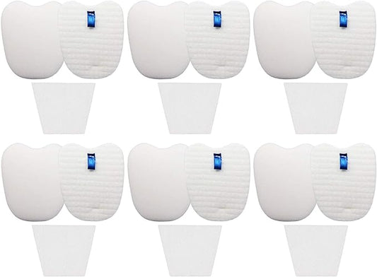 Vacuum Filters Replacement Set for Shark Rocket Vacuum HV345 HV343AMZ ZS350 ZS351 ZS352 HV320 HV321 HV322 HV324Q HV345 HV401, 6 Foam&Felt Filters + 6 Post-Filters, Part # XPMFK320&1084FTV320