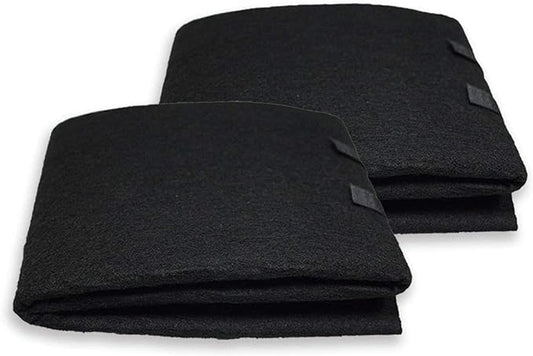 PUREBURG 16"x48" Cut-to-Fit Carbon Filter Sheet - Universal Charcoal Air Filter Roll for Range Hoods, Furnace, Air Purifiers, Dehumidifiers - High-Efficiency Household Odor & VOC Eliminator, Pack of 2