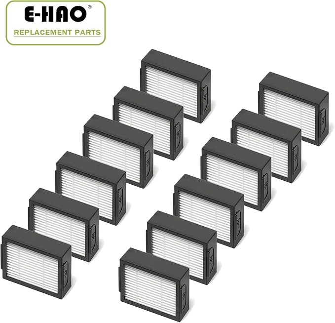 12 Pack Vacuum HEPA Filters Replacement for iRobot Roomba i & j & e Series, Vacuum Filter Accessories Parts for i1+/i2+/i3+/i4+/i5+/i6+/i7+/i8+/j5+/j6+/j7+/j8+/j9+/e5/e6/e7