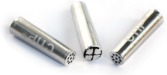 CTIP Activated Charcoal Carbon conical Filter Tips in Metal Aluminum housing - box/200