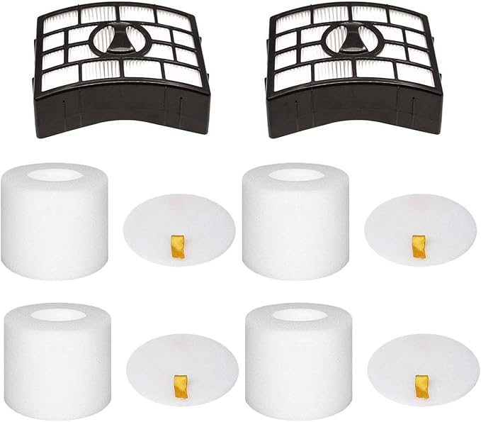 Hechuang NV752, AZ1002 Filters for Shark Rotator APEX DuoClean Powered Lift-Away Vacuum AZ1002, NV650, NV651, NV652, NV750, NV751, NV752, NV753, AX950, AX951, Replacement Part XFF650 & XHF650