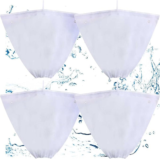 Riakrum 4 Pcs Pool Cleaner Fine Filter Bag Pool Spa Part Replacement Compatible with Aquabot Products 8114 Wheeled Aquabot Cleaners S2-40 S2-50 Pura 4X Pura 5X Pura S2-4x Pura S2-4xi Pura S2-5x
