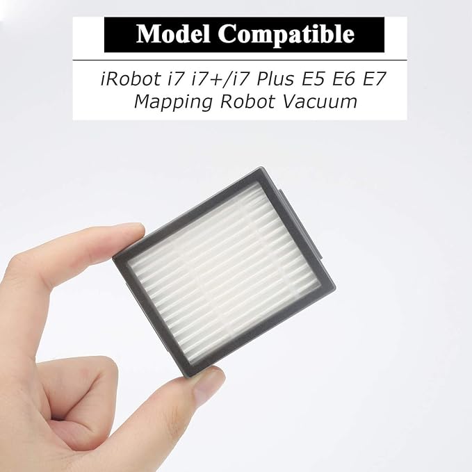 Smilyan 10 Pack HEPA Filters Replacement Compatible for iRobot Roomba I E & J Series i7 i1 i3 i4 i5 i6 i8 E5 E6 E7 J7(7150) J7+(7550) and All Plus version Robotic Vacuum Cleaner