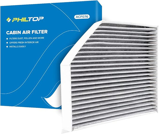 PHILTOP HEPA Cabin Air Filter w/Activated Carbon, Compatible with CF11179 Audi Q5, A4/A4 Quattro, A5/A5 Quattro, S5/S5 Sportback, S4, allroad, SQ5, RS5, Fit for Porsche Macan