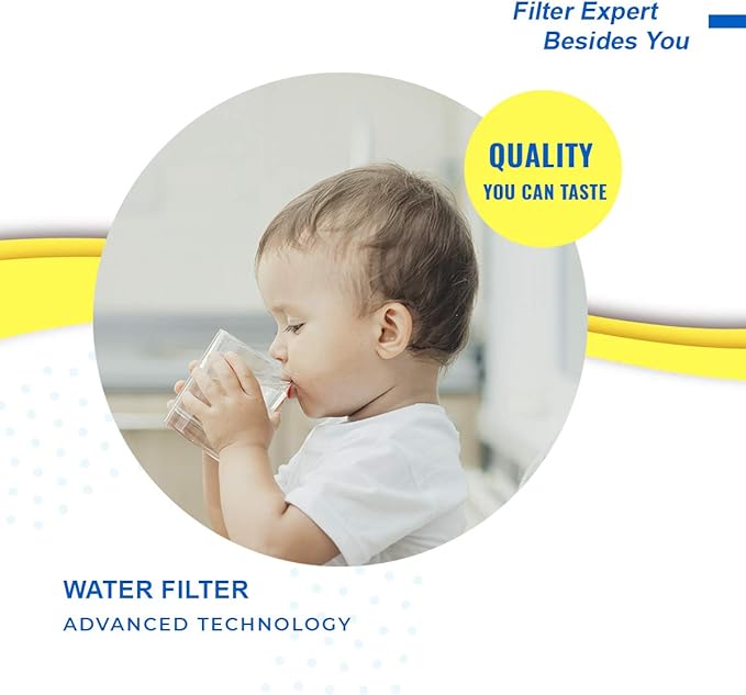 EXCELPURE RWF5800A Refrigerator Water Filter Compatible with Frigidaire EPTWFU01, EWF02, Pure Source Ultra II, 012505454226, 4562222, 1PACK